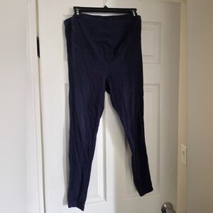 Old Navy Maternity Rollover Waist Leggings  Navy, Size Medium